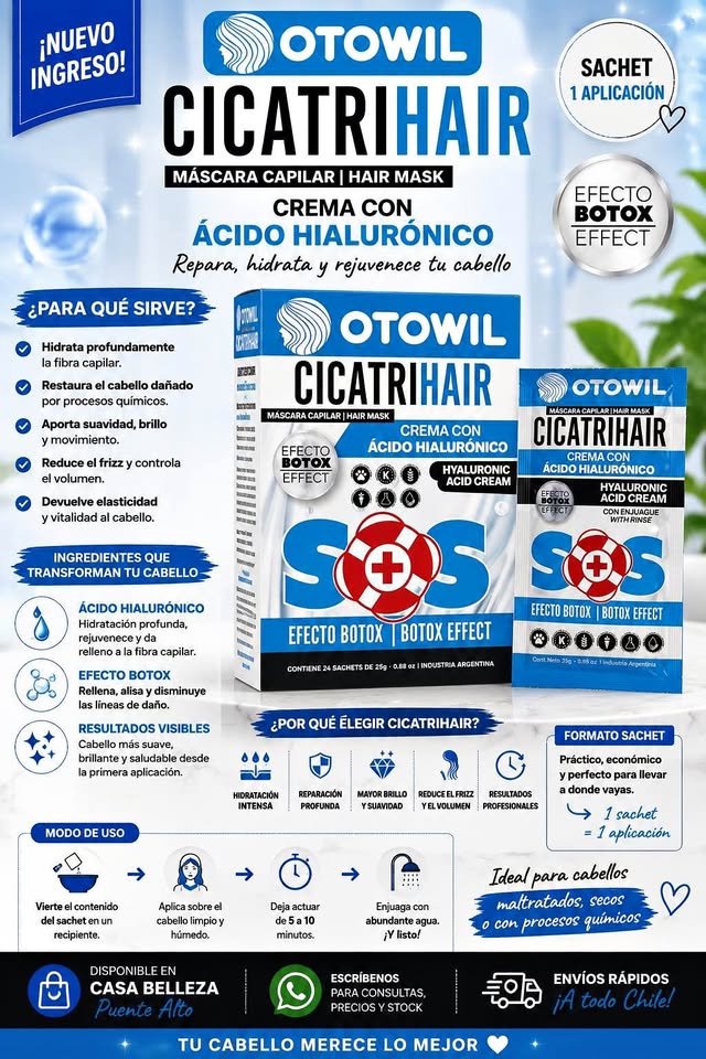 CICATRIHAIR SOS Ácido Hialurónico – Efecto Botox sachet