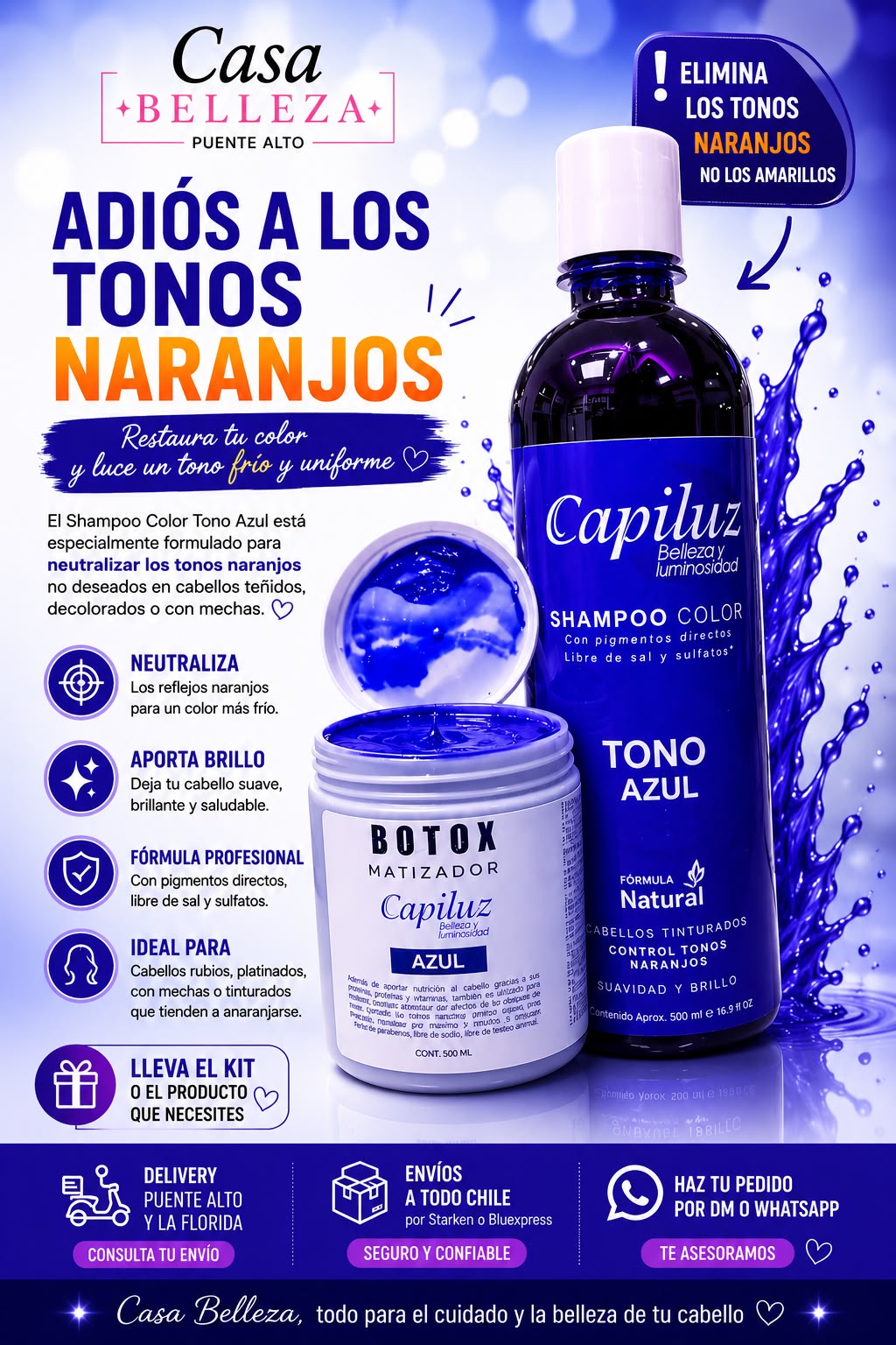 pack AZUL capiluz