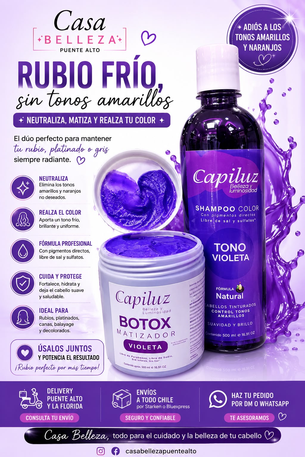 Pack VIOLETA capiluz