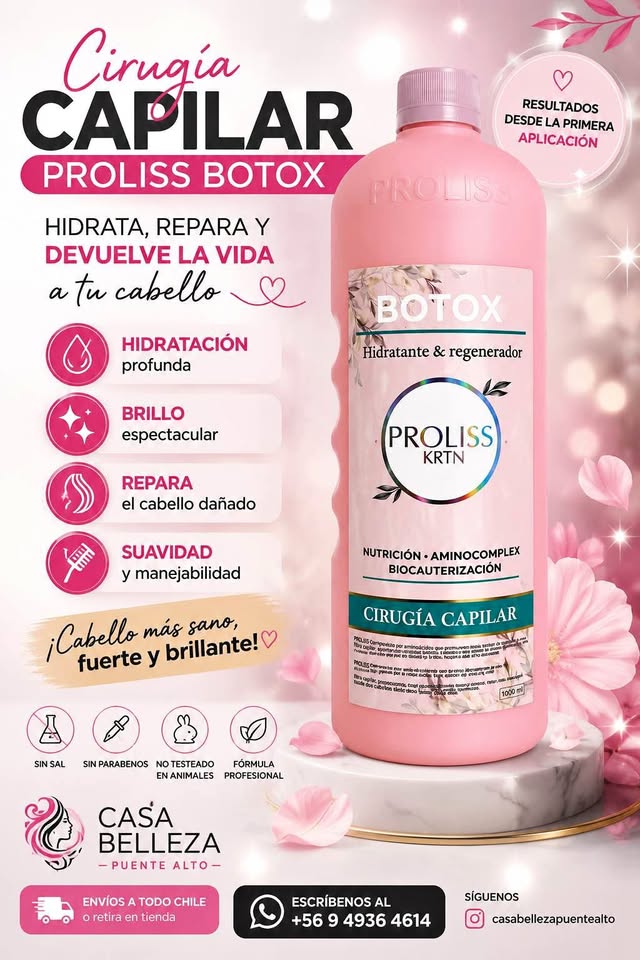 ¡Devuélvele la vida a tu cabello con Proliss Botox Cirugía Capilar!