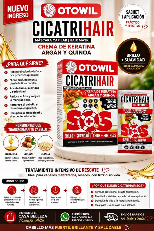 CicatriHair SOS de OTOWIL keratina Argan y quinoa x3