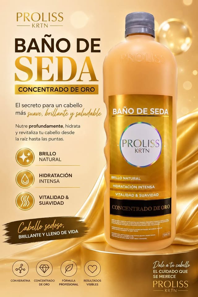 ✨ ¡Devuélvele la vida a tu cabello con Proliss KRTN Baño de Seda! ✨