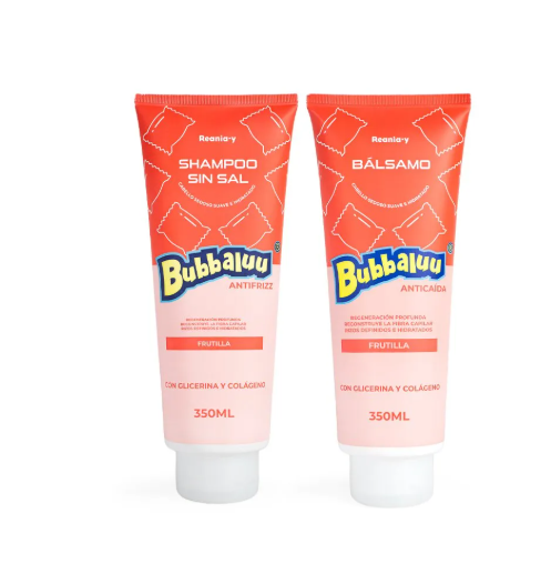 Pack Shampoo Y Acondicionador Glicerina y Colágeno Bubbaluu