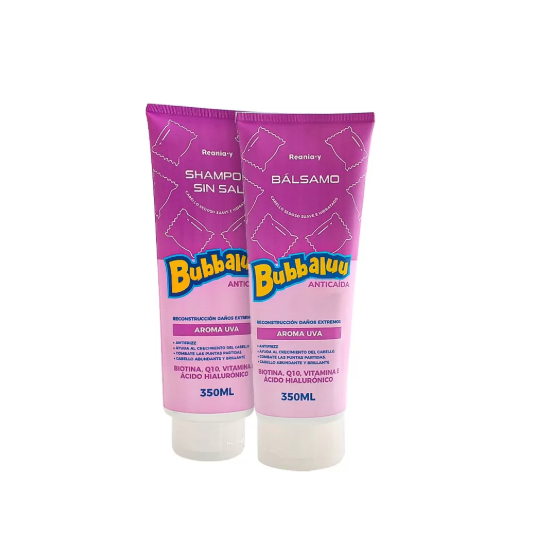 Pack Shampoo Y Acondicionador Biotina Bubbaluu