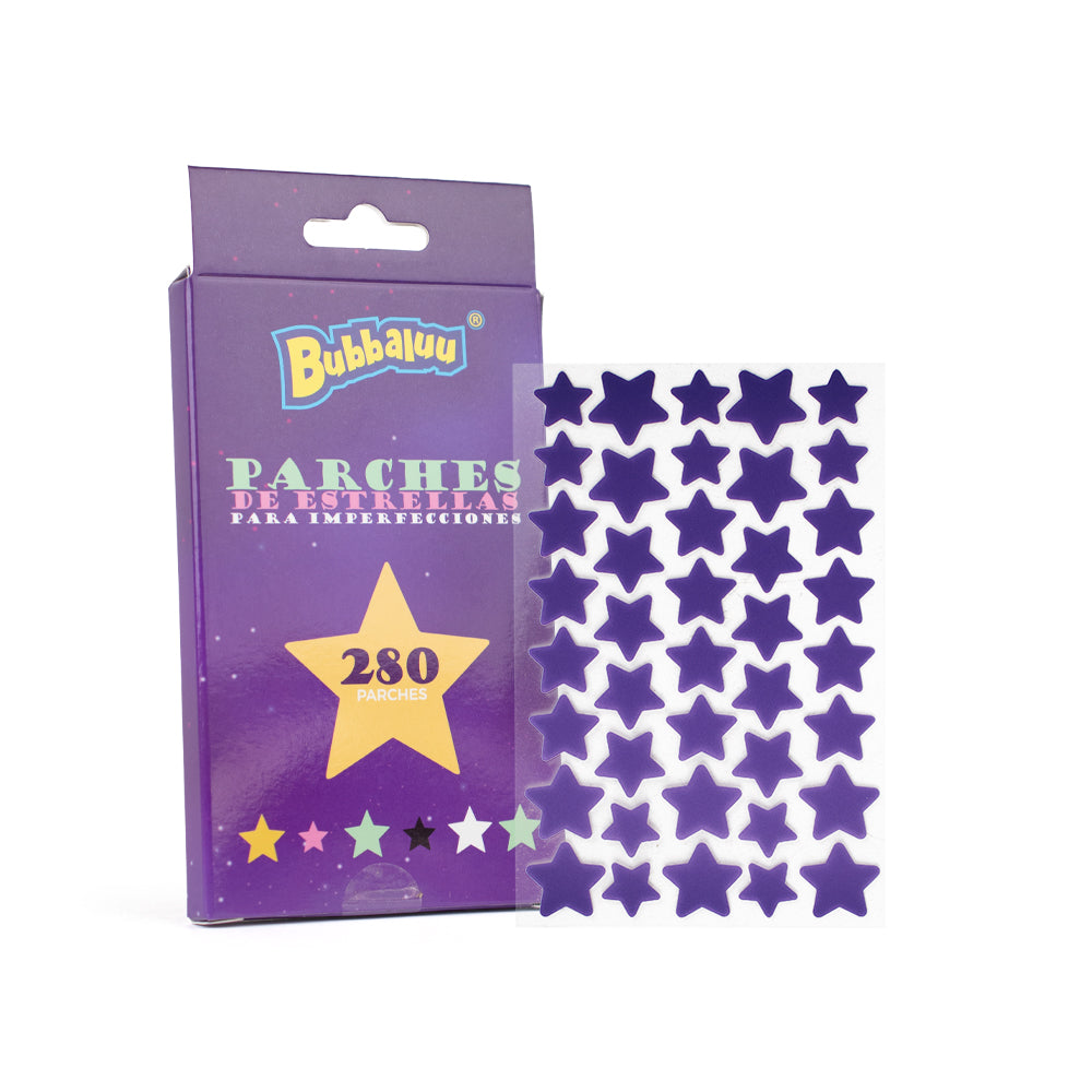 Parches Anti Acne Antinflamatorios 280 U Bubbaluu Estrellas