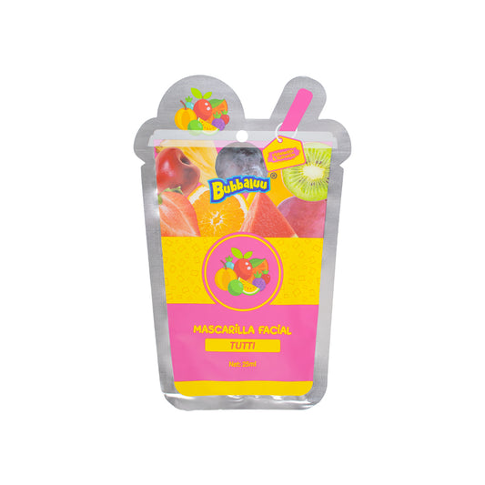 10 Mascarillas Facial Bubbaluu Frutas Skin Care surtidas