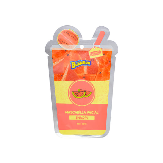 10 Mascarillas Facial Bubbaluu Frutas Skin Care surtidas