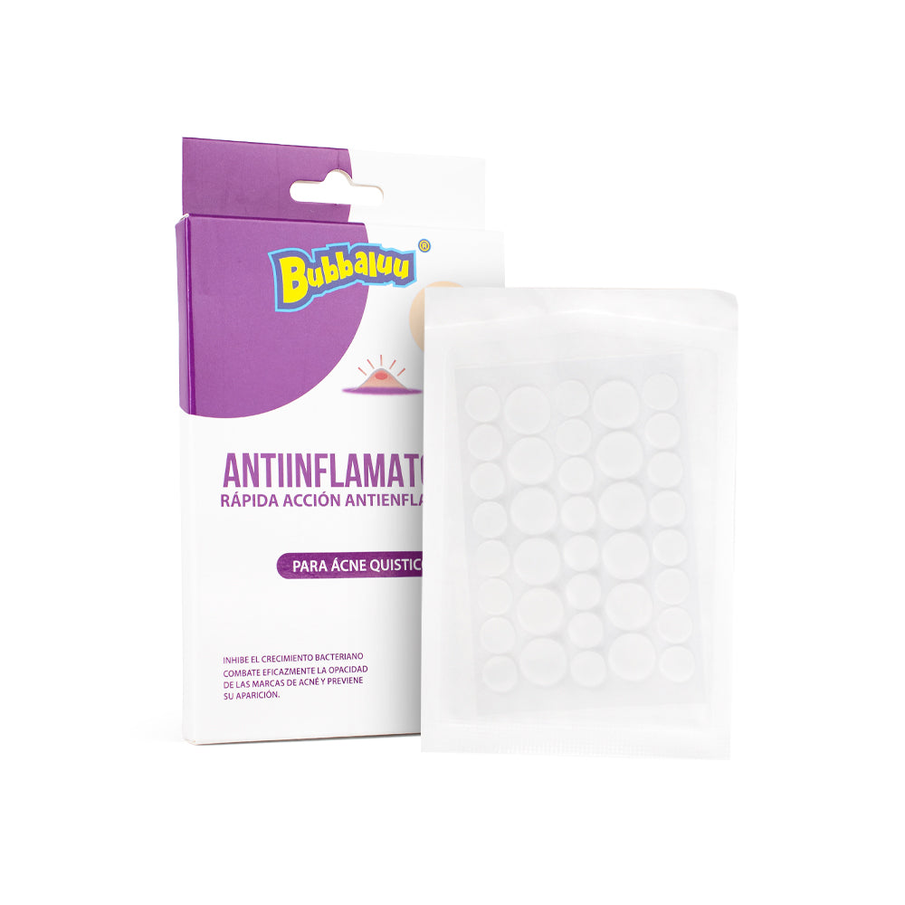 Parches Anti Acne Antinflamatorios 36 U Bubbaluu