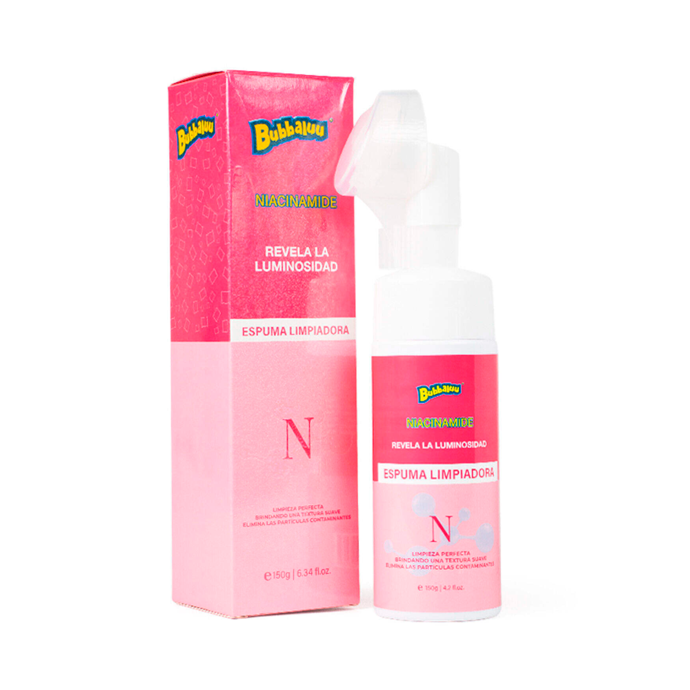 Espuma de Limpieza Facial Niacinamide Bubbaluu 150g