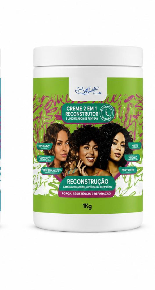Crema 2 en 1 Reconstrucción 1 Kg – Repara desde adentro la fibra capilar