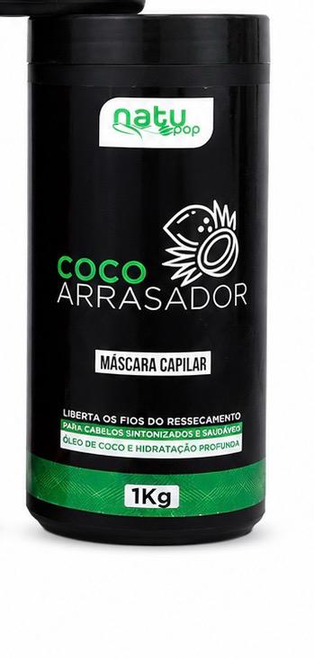 Natupop Máscara Coco Arrasador – Hidratación profunda con coco para cabello suave