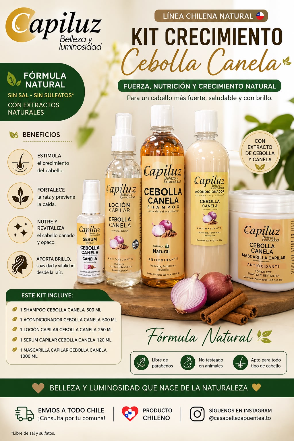 Kit de crecimiento cebolla canela