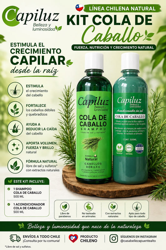 Kit crecimiento cola de caballo natural