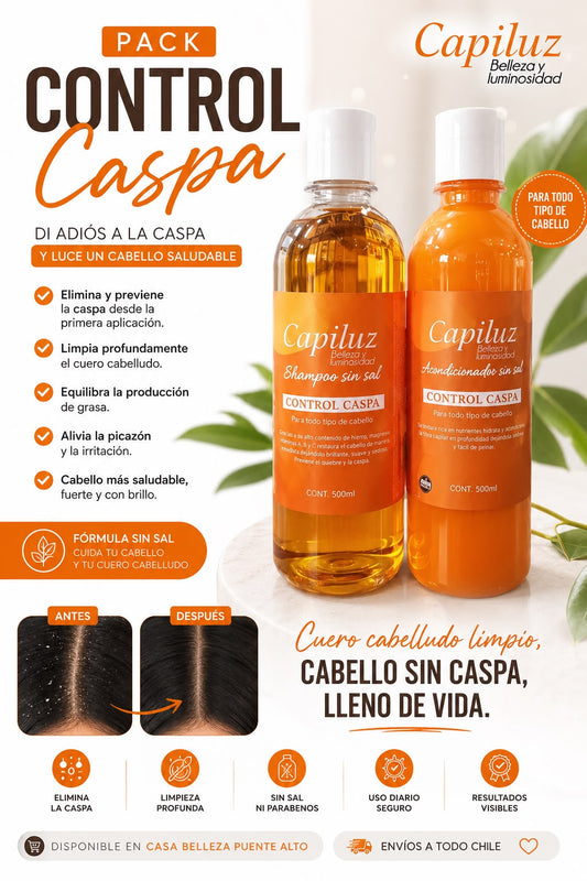 Pack control caspa del cabello