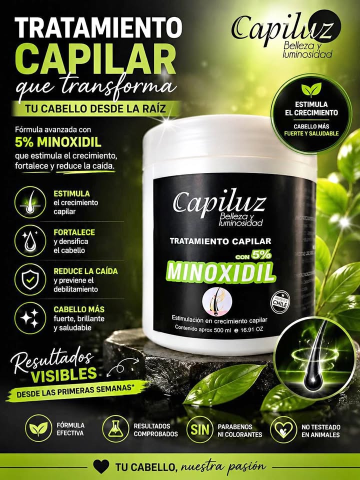 Mascarilla capilar con 5% minoxidil 500ml