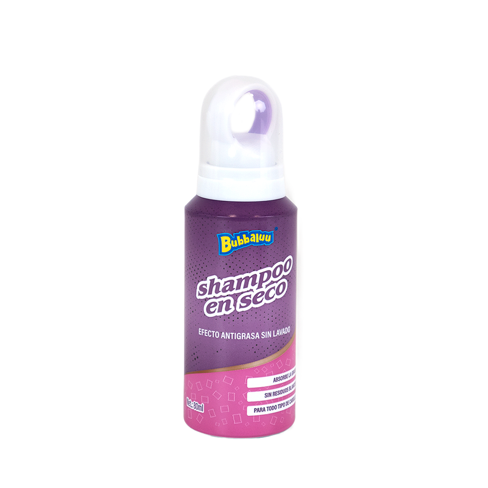 Shampoo En Seco 80ml Aroma Uva Bubbaluu